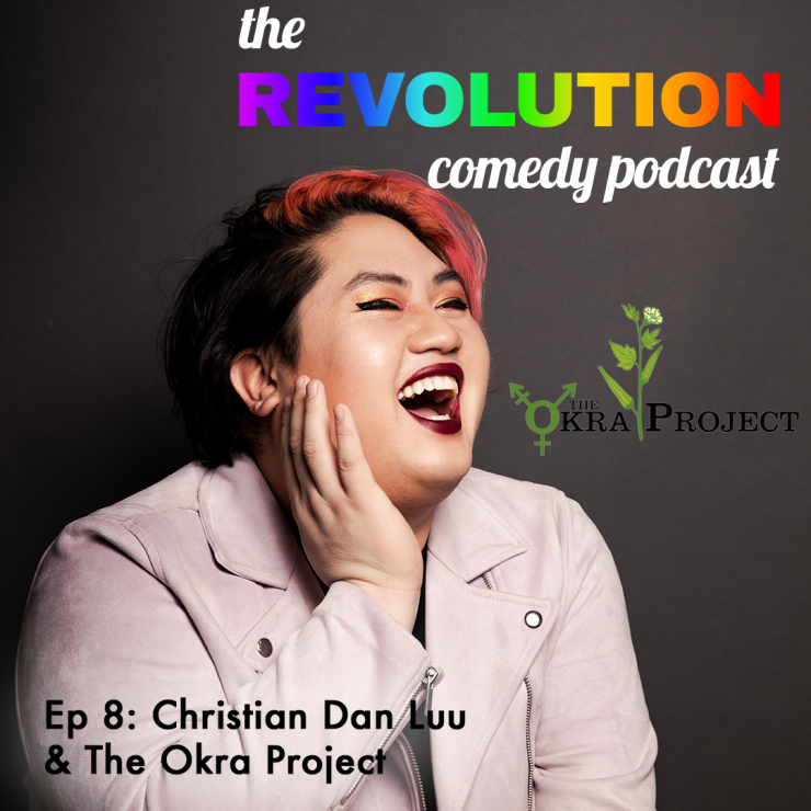 episode card featuring a picture of Christian Dan Luu and logo for The Okra Project